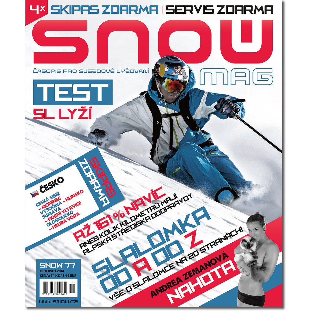  Zlevněné předplatné časopisu Snow - 200 Kč