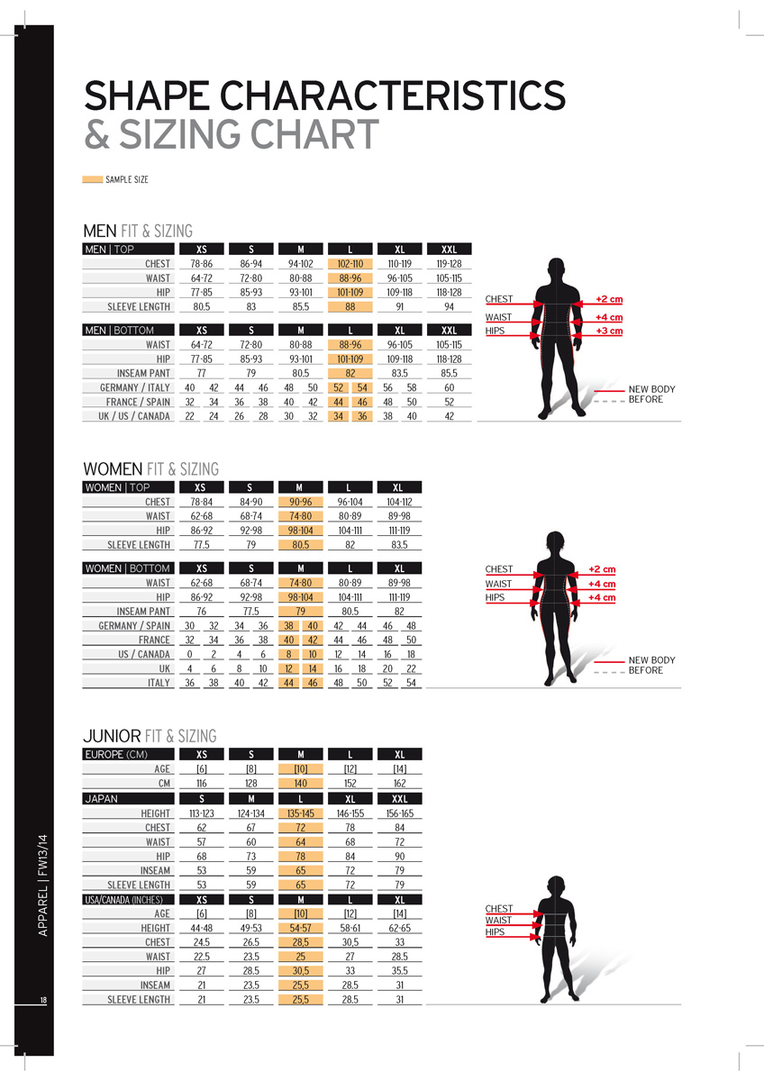 Salomon Size Chart