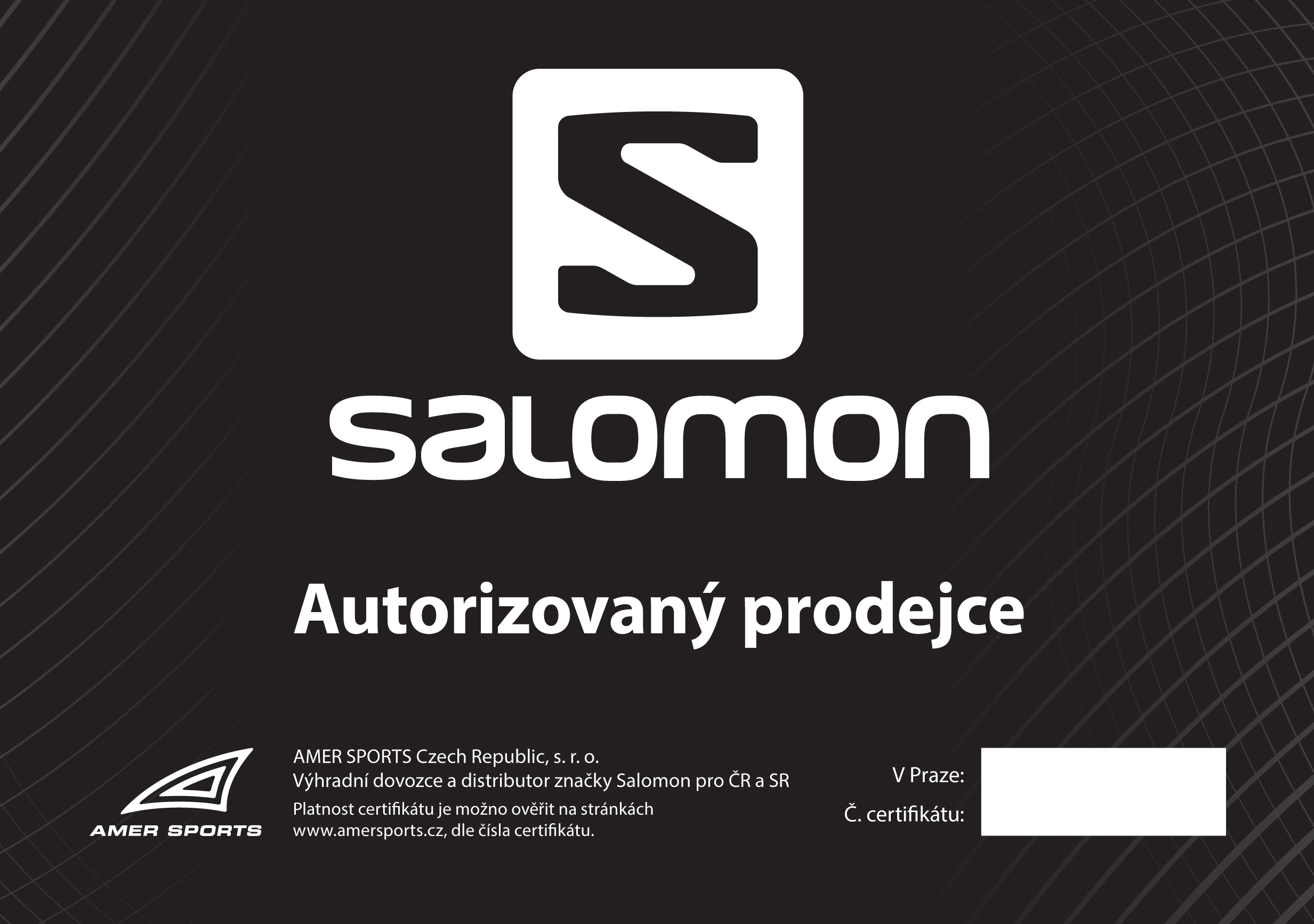 AMER Salomon certifikatA5-1